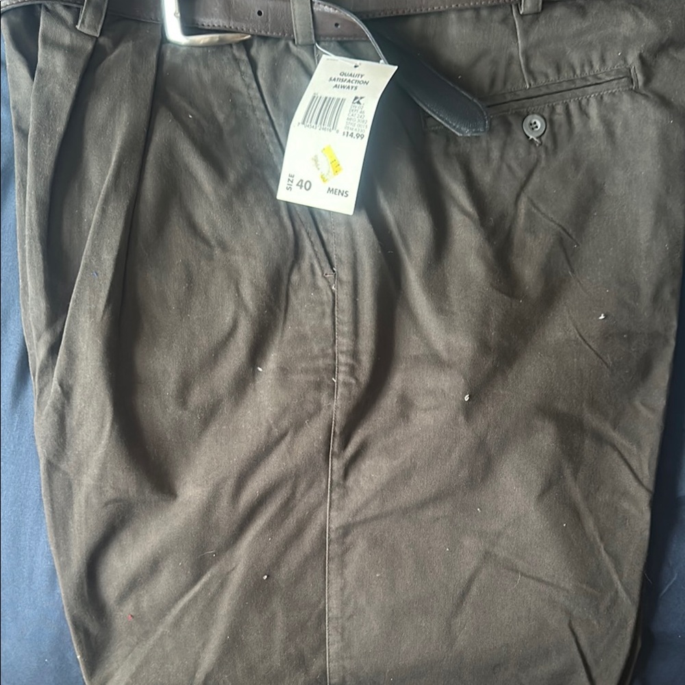 Men's Brown Chino shorts with belt